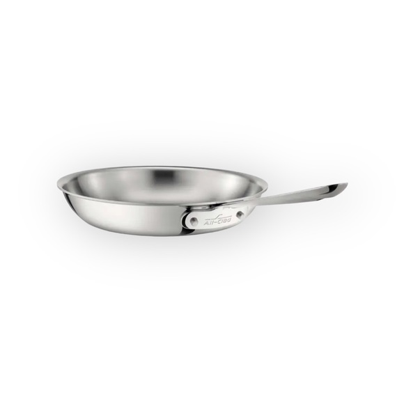 All Clad ★ Polished Stainless Steel 10 Inch Fry Pan ★ Professional Cookware ★ - Picture 15 of 16